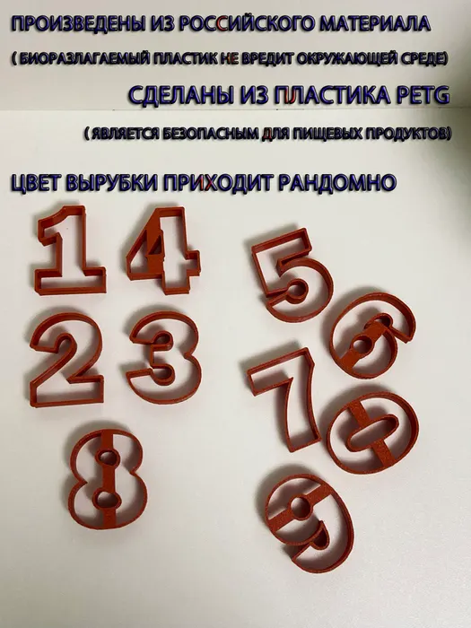 Форма для вырубки печенья и пряников "Цифры" — фото 4